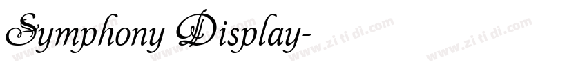 Symphony Display字体转换